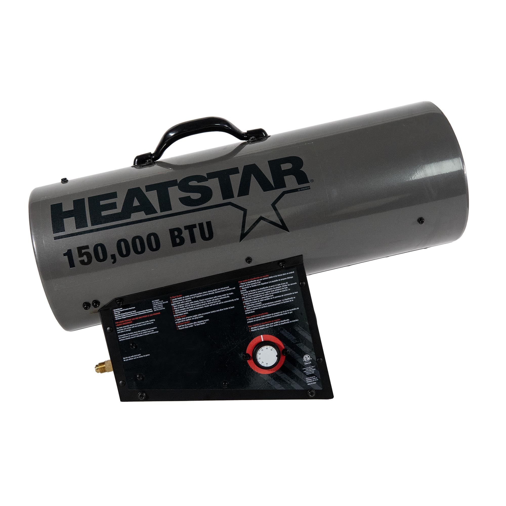 HeatStar, 150000 btu Heatstar Forced Air Natural Gas Heater, Fuel Type Natural Gas, Max. Heat Output 150000 Btu/hour, Model# HS170FAN